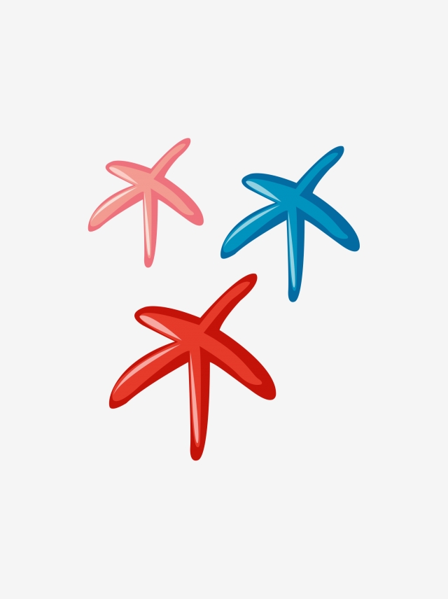 640x856 Color Starfish Illustration Decoration,simple,hand Painted,level