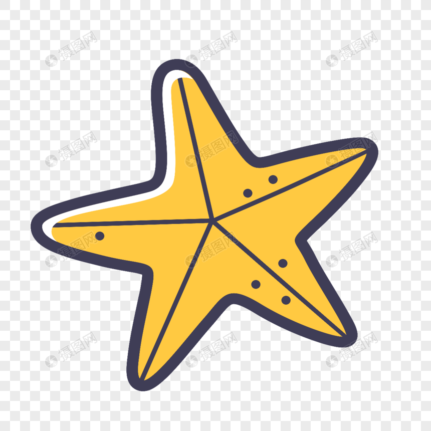 860x860 Starfish Icon Free Vector Illustration Material Png Image Picture