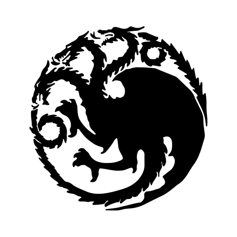 794x794 Game Of Thrones Targaryen Logo Vector Graphic Etsy