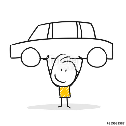 Strichfiguren Stark, Auto 500x500 Strichfiguren Stark, Auto