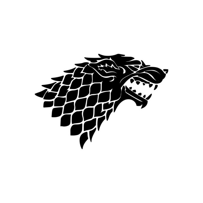 Direwolf House Stark Game Of Thrones Graphics 690x690 Direwolf House Stark Game Of Thrones Graphics