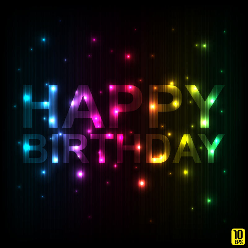 801x801 Happy Birthday Dim Starlight Vector Free Vector Graphic Download