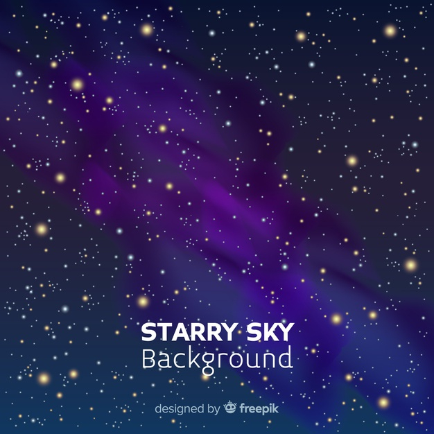 Starry Night Background Vector