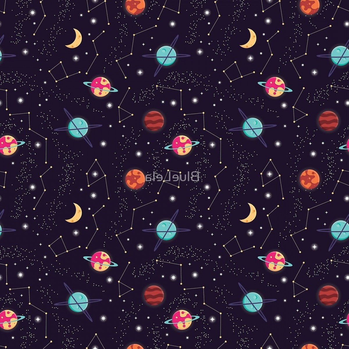 Universe With Planets And Stars Seamless Pattern Cosmos Starry 1200x1200 Universe With Planets And Stars Seamless Pattern Cosmos Starry