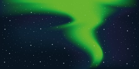 Polar Lights In The Starry Night Sky Vector Illustration 450x225 Polar Lights In The Starry Night Sky Vector Illustration