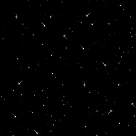 450x450 Seamless Pattern Background Of The Starry Sky Vector Illustration