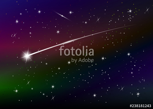 500x357 Shooting Star Background Against Dark Blue Starry Night Sky