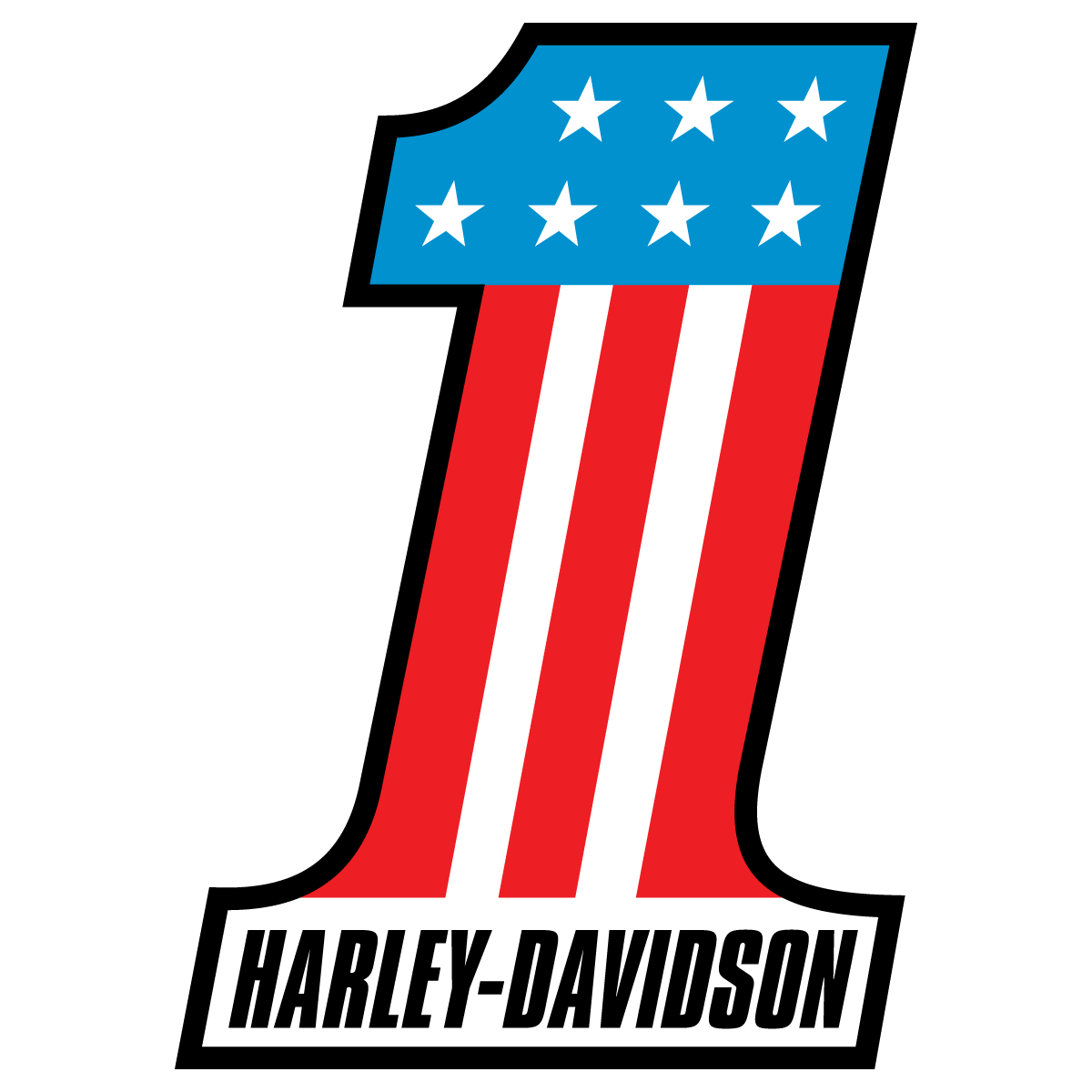 1200x1200 Harley Davidson One Stars Stripes Logo Vector Free Vector