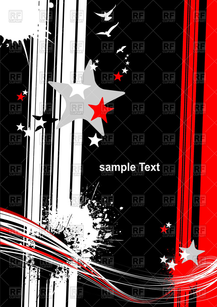 849x1200 Abstract Black And Red Background With Stars And Stripes Vector