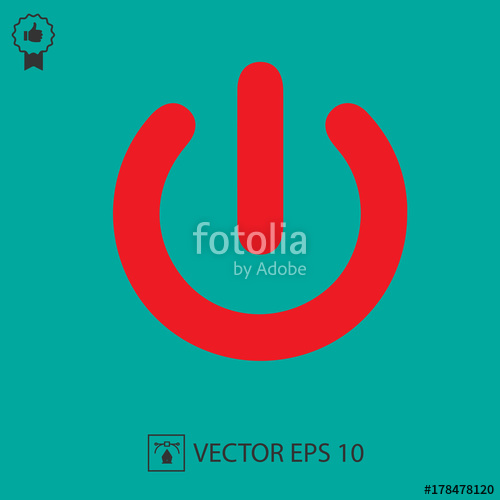 500x500 Power Button Vector Start Vector Icon Vector Stock Image