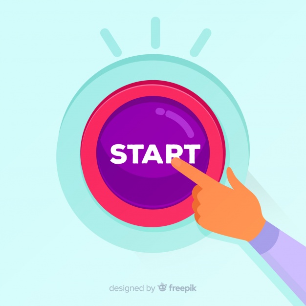 626x626 Finger Pressing Start Button Vector Free Download