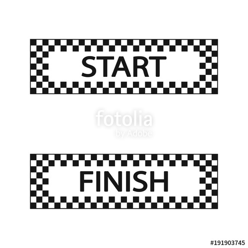 500x500 Start, Finish Vector Stock Image And Royalty Free Vector