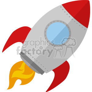 300x300 Royalty Free Rf Clipart Illustration Rocket Ship Start Up