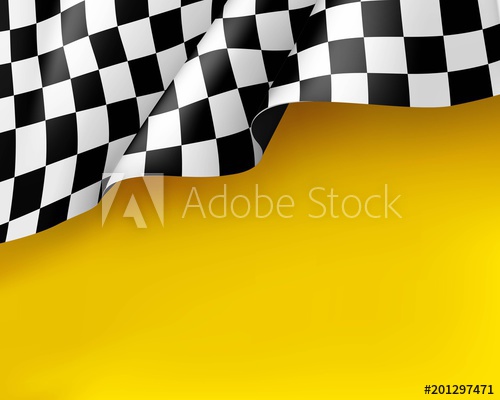 500x400 Symbol Racing Canvas Realistic Yellow Background Flag Upright
