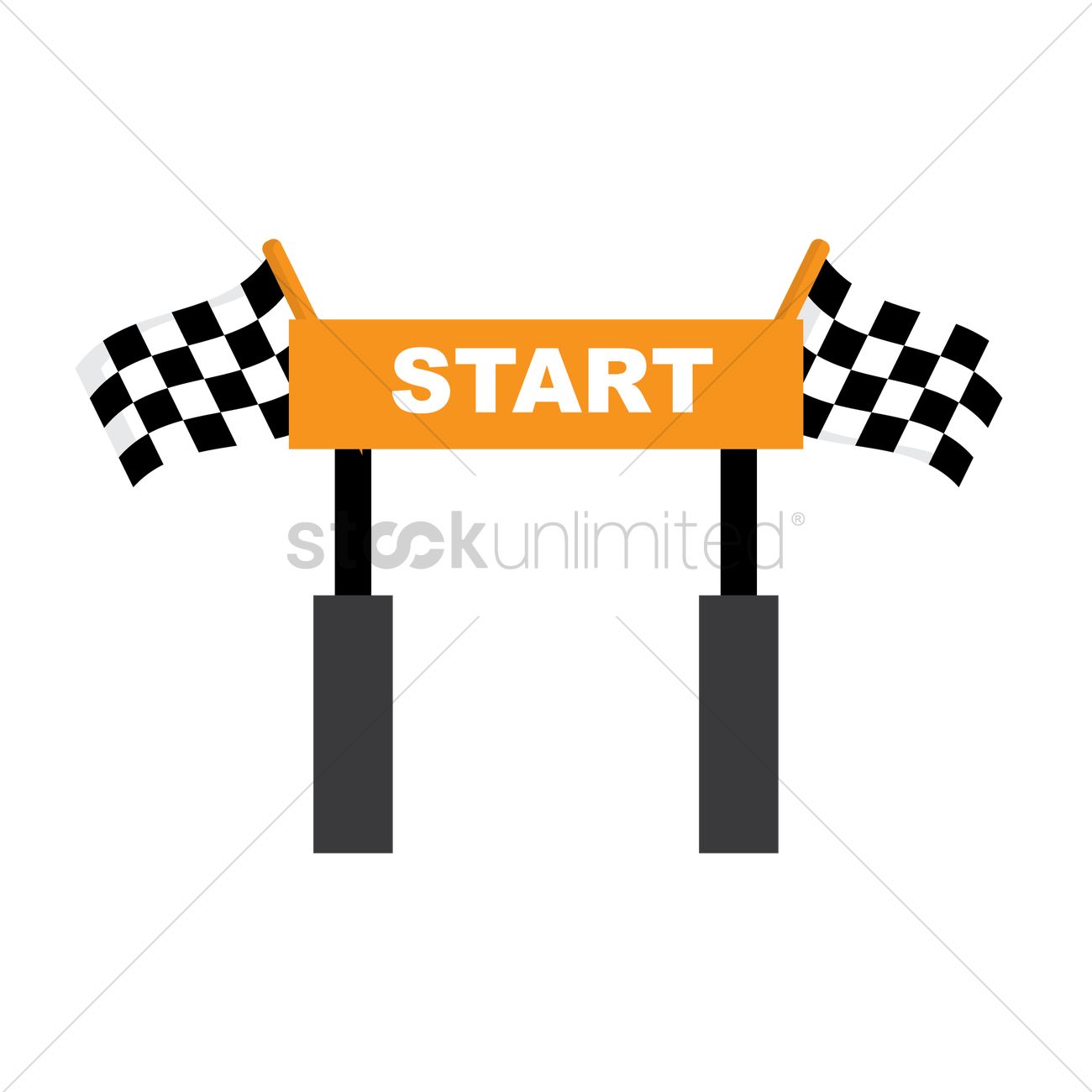 1300x1300 Free Start Line Vector Image