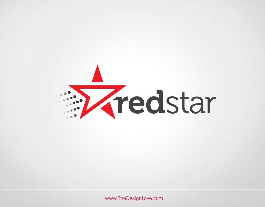 1024x800 Free Vector Redstar Logo For Start Up