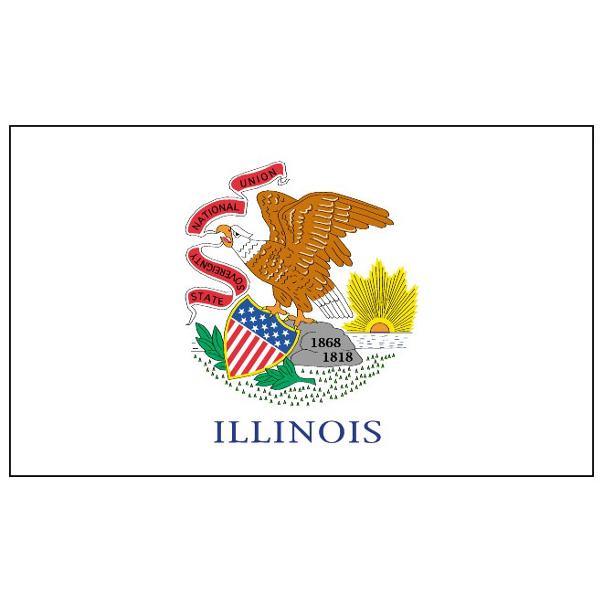 660x660 Illinois Flag Vector