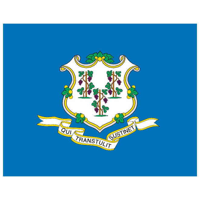 660x660 Connecticut Vector Flag