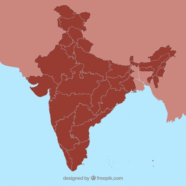 India State Map Outline Vector Free Download 626x626 India State Map Outline Vector Free Download