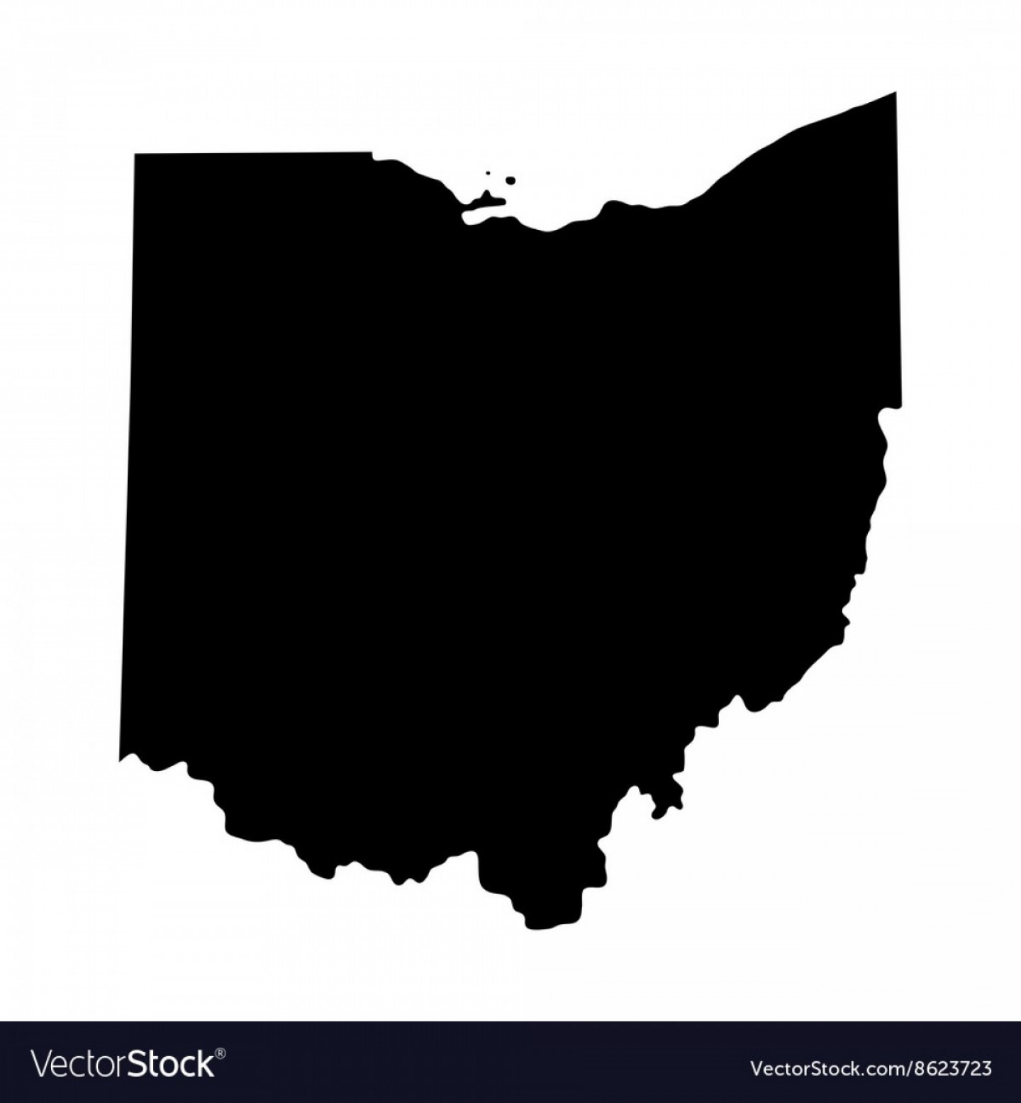 Map Of The Us State Of Ohio Vector Soidergi 1440x1555 Map Of The Us State Of Ohio Vector Soidergi