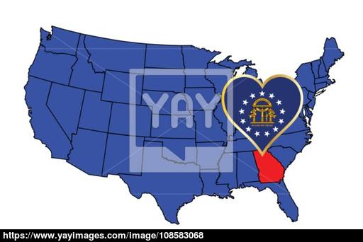 512x342 State Of Georgia Vector