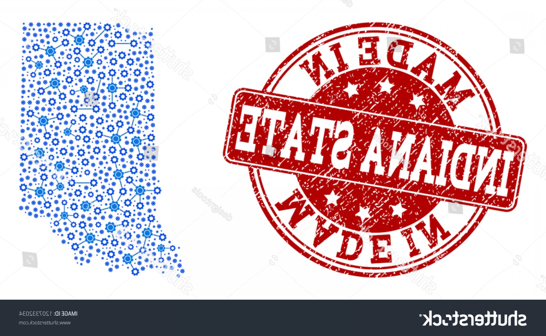 Map Indiana State Vector Mosaic Made Wallkeeper 1800x1110 Map Indiana State Vector Mosaic Made Wallkeeper