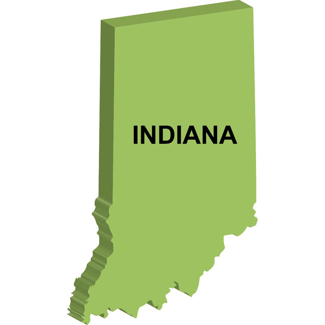 Vector Map Of Indiana 660x660 Vector Map Of Indiana