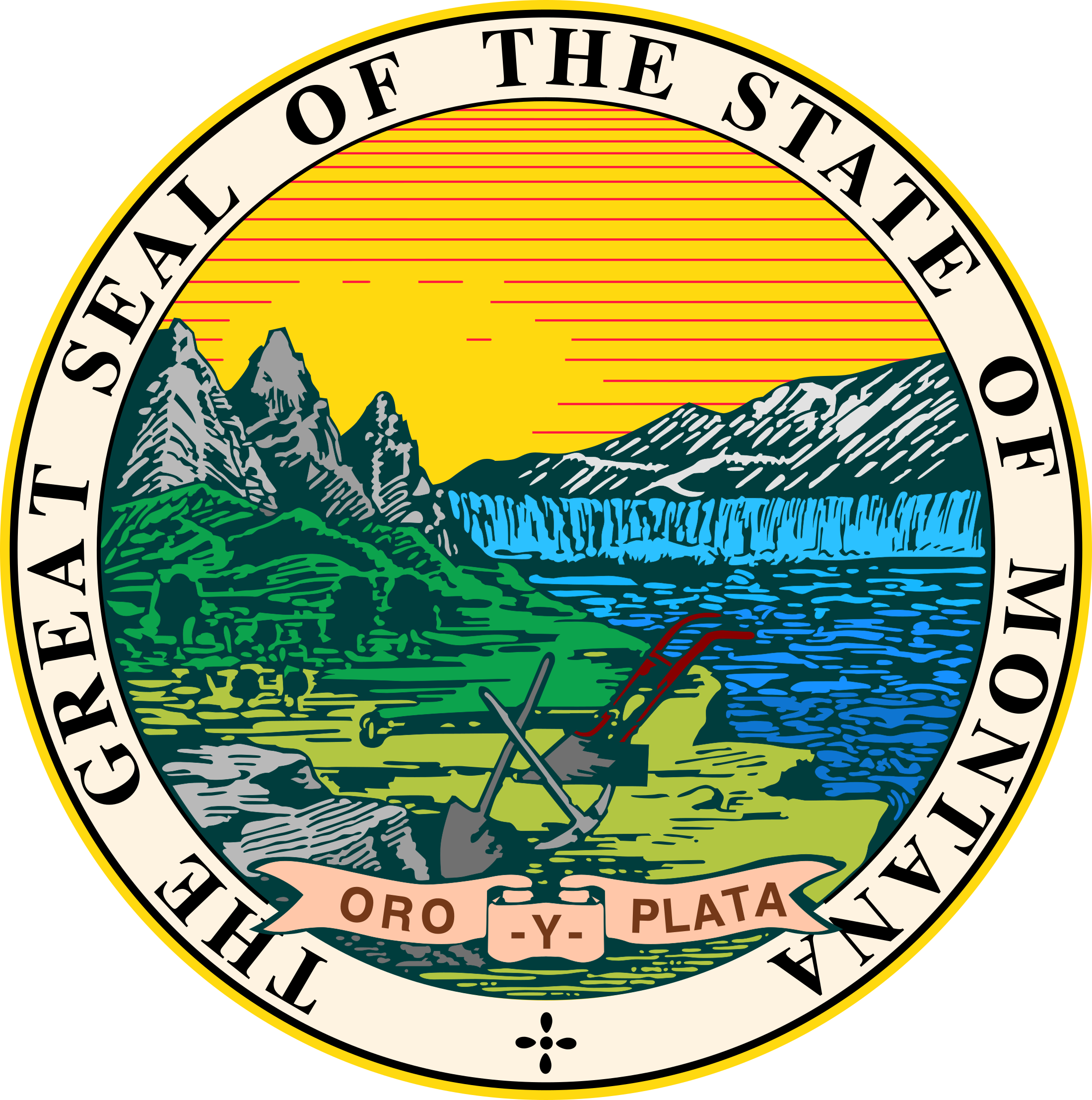 2200x2215 Montana State Seal Png Vector