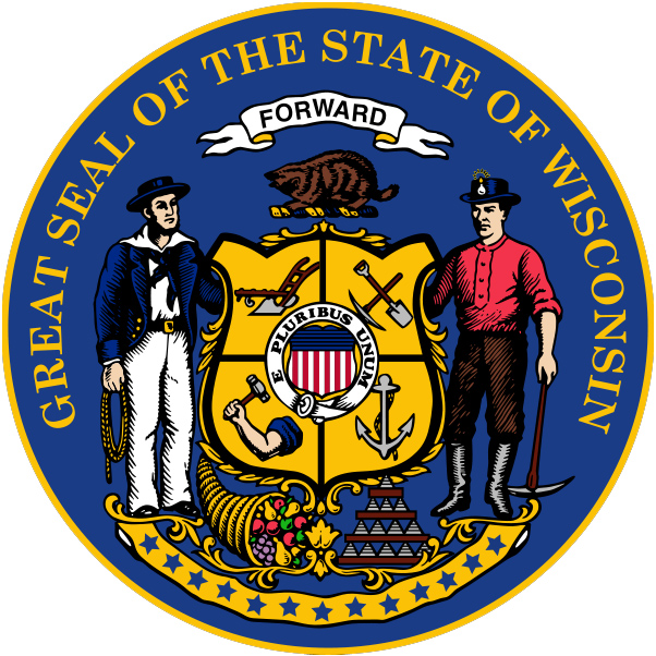 602x602 Wisconsin State Seal