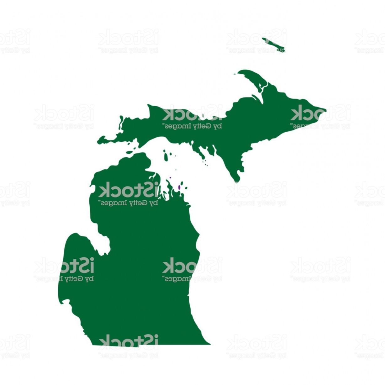 1228x1228 Map Of The U S State Of Michigan Gm Hoodamathrun