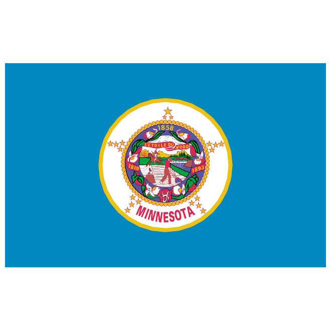 Minnesota Vector Flag 660x660 Minnesota Vector Flag