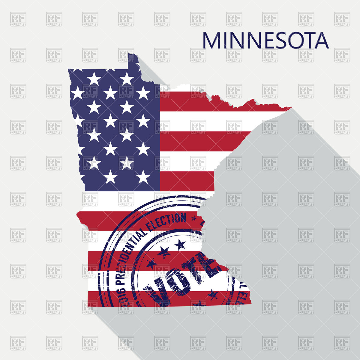 State Of Minnesota Map With Flag And Presidential Day Vote Stamp 1200x1200 State Of Minnesota Map With Flag And Presidential Day Vote Stamp