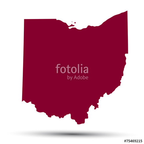 500x500 Map Of The U S State Of Ohio Stock Image And Royalty Free Vector