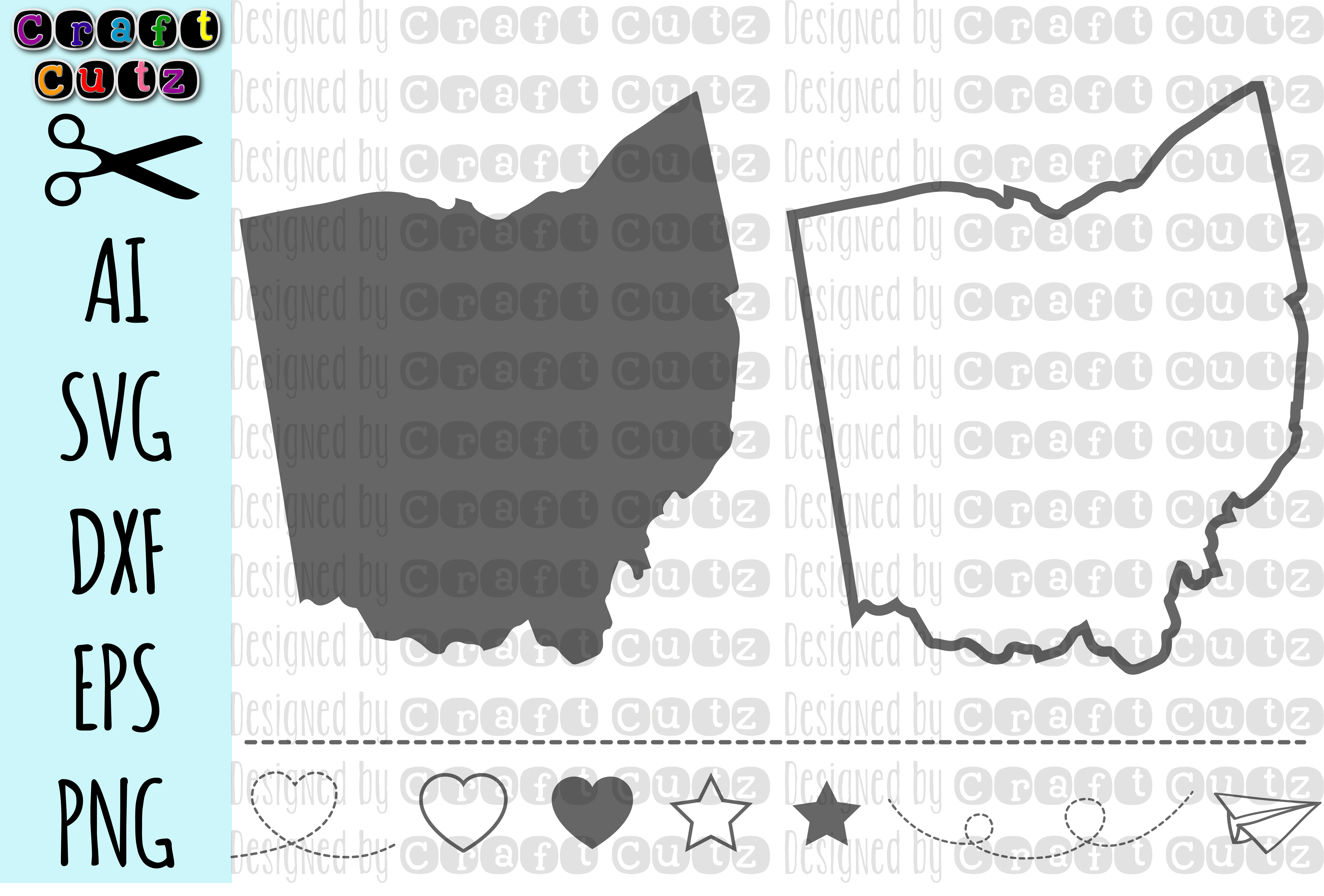 6246x4228 Ohio State Files, Ohio Vector, United States State Clip