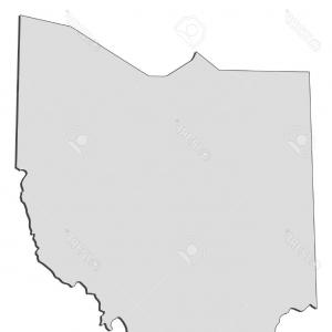 300x300 Ohio Vector Map Isolated On White Background High Detailed