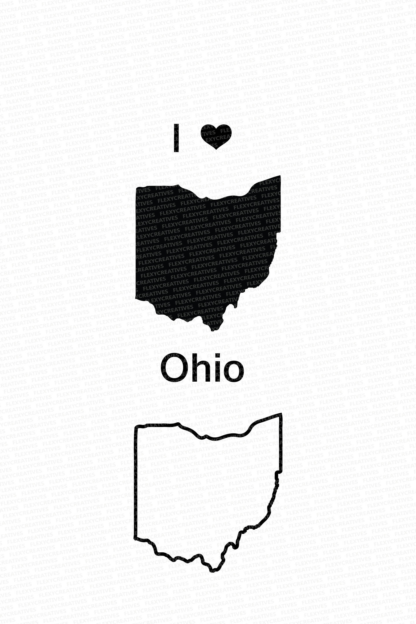 1440x2160 Ohio Vector State Clipart Ohio Clip Art Ohio Map Clip Art Etsy