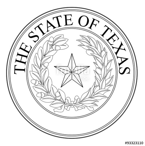 498x500 The State Of Texas Seal Stock Image And Royalty Free Vector