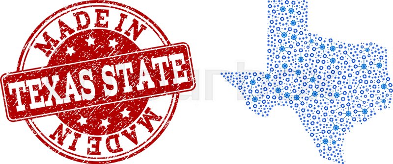 800x335 Map Of Texas State Vector Mosaic And Stock Vector Colourbox