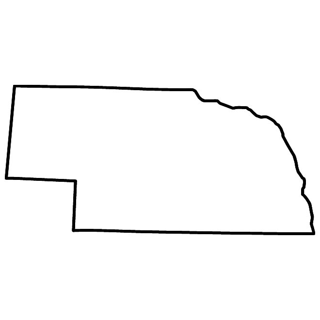 Nebraska Vector Map 660x660 Nebraska Vector Map