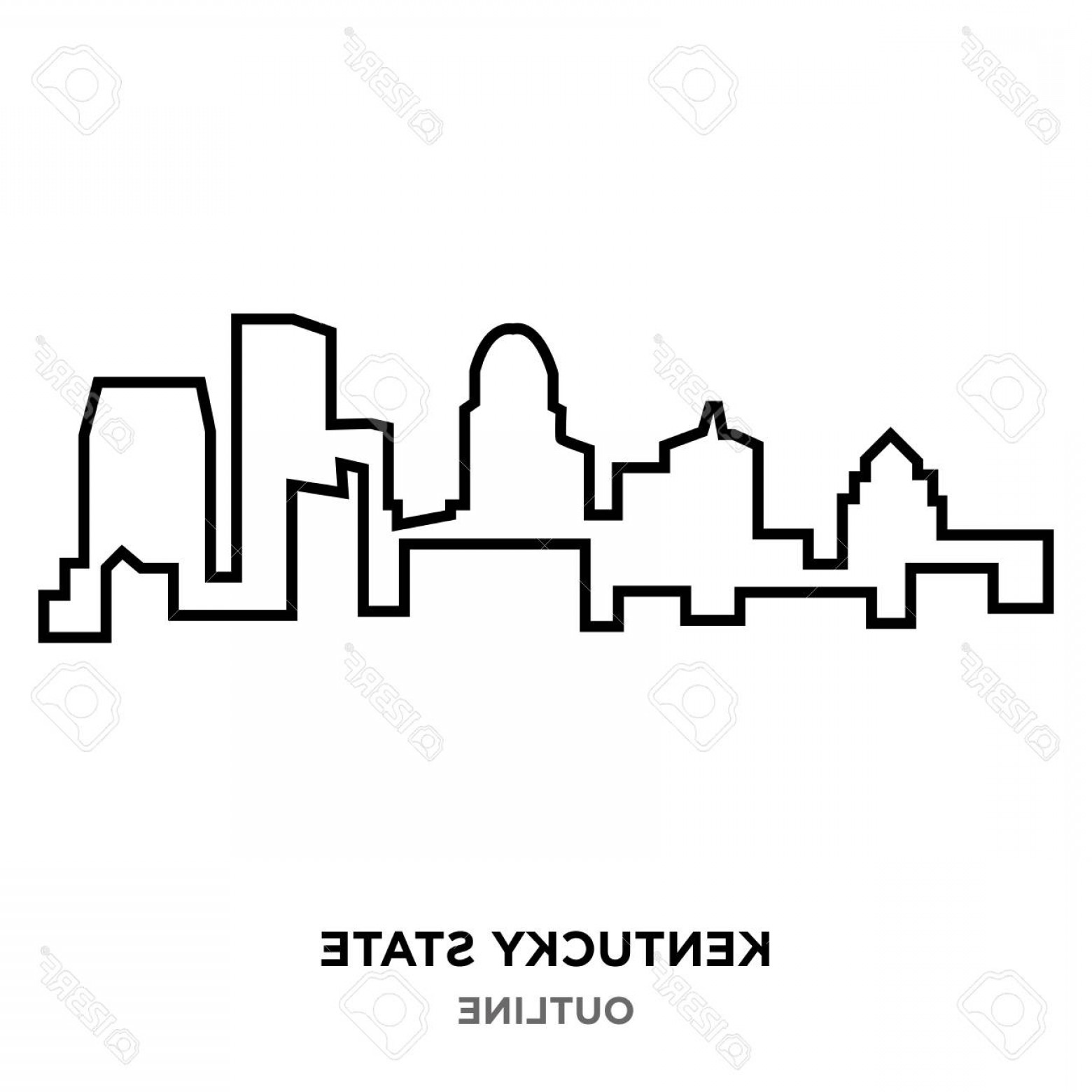 1560x1560 Kentucky State Outline Vector Catchsplace