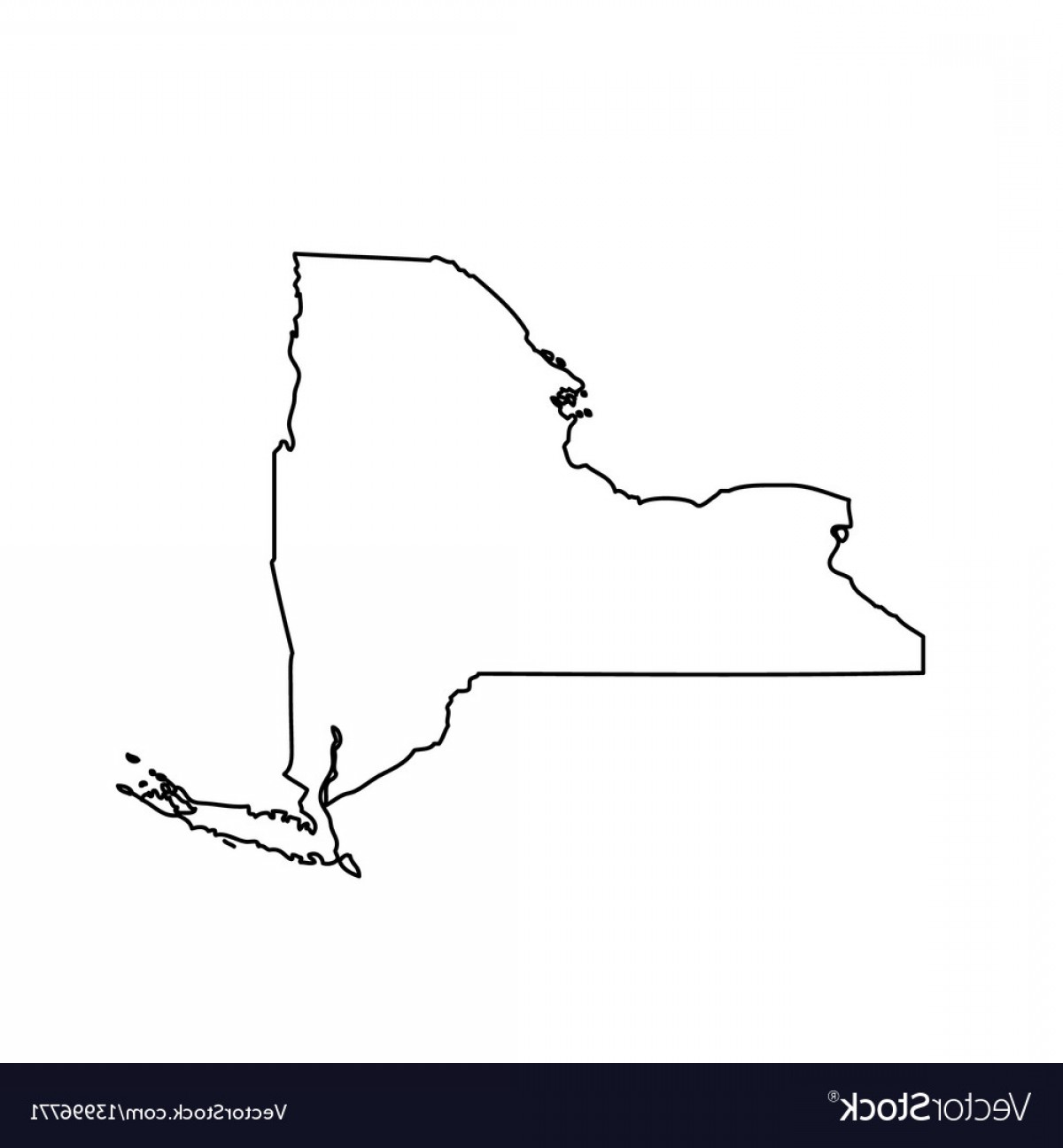 1200x1296 New York State Silhouette Vector Cqrecords