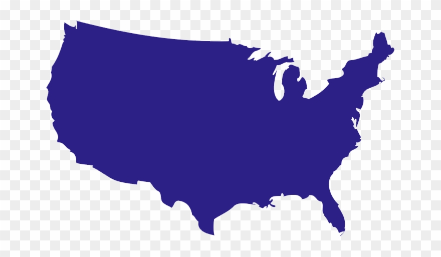 880x513 Us Map Silhouette Vector