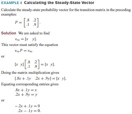 Solved In Each Of Exercises, You Are Given A Transition Matrix 524x454 Solved In Each Of Exercises, You Are Given A Transition Matrix
