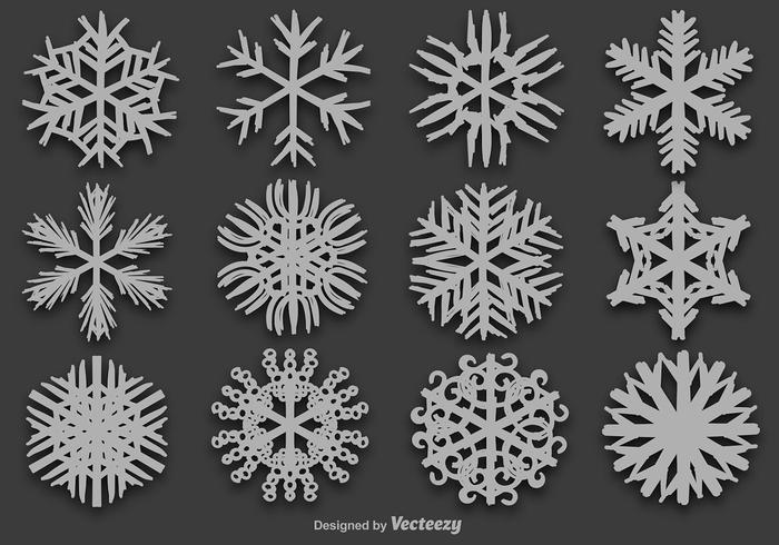 Snowflakes Free Vector Art 700x490 Snowflakes Free Vector Art