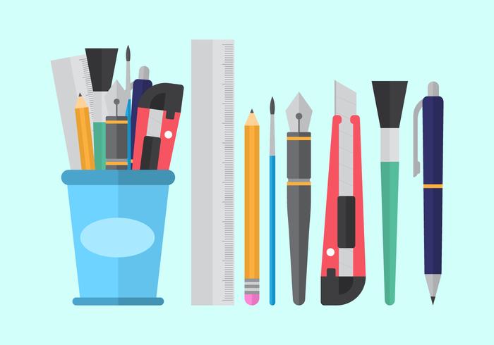 700x490 Stationary Free Vector Art