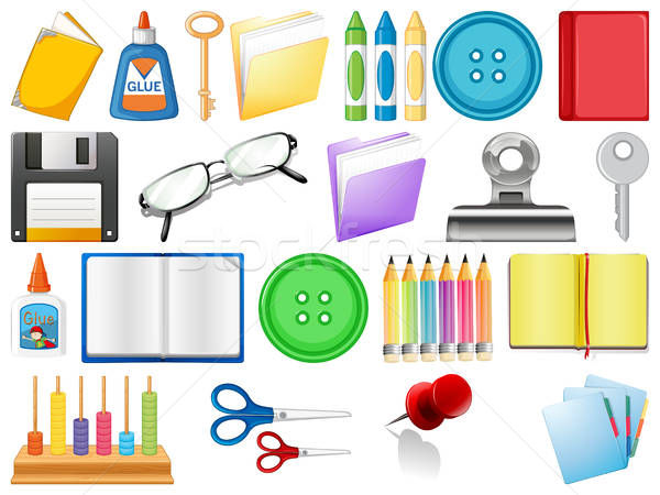600x450 Stationary Stock Vectors, Illustrations And Cliparts