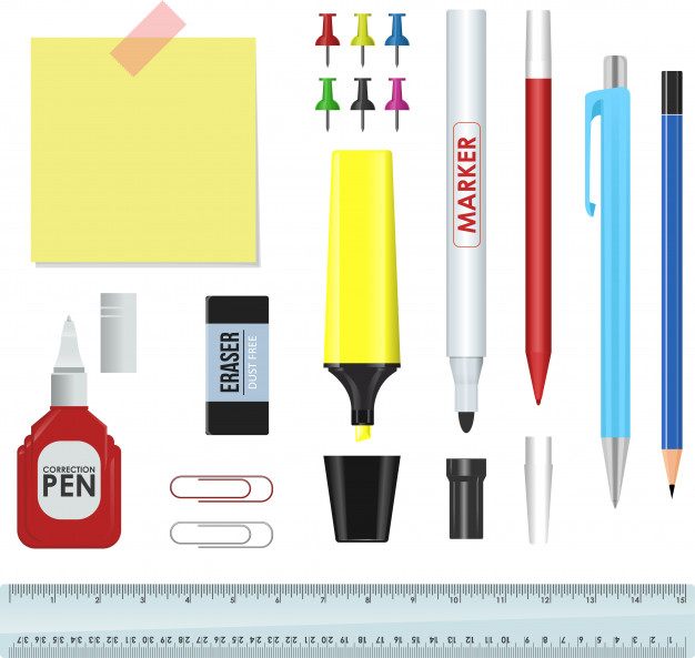 626x593 Stationary Vector Free Graphic, Design Elements, Cliparts