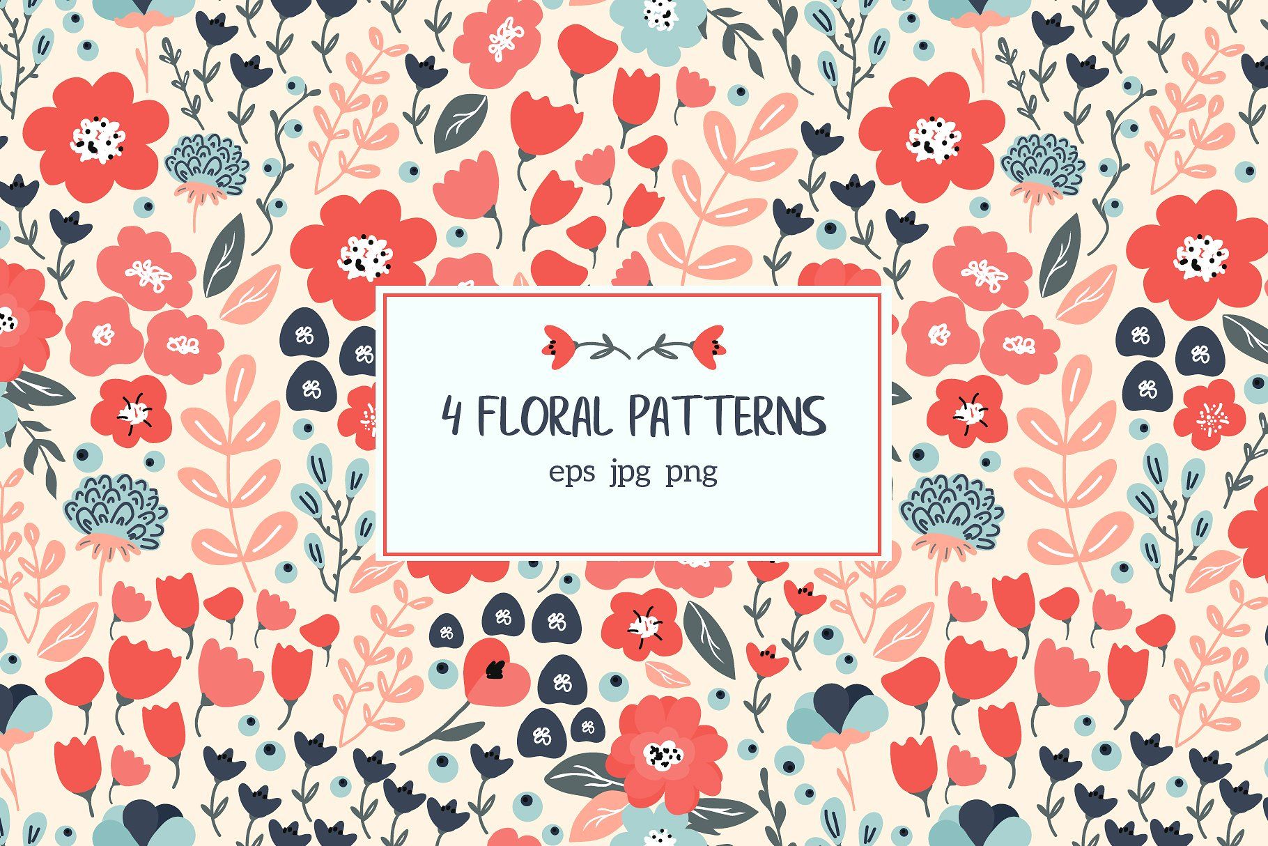 1820x1214 Colorful Floral Pattern
