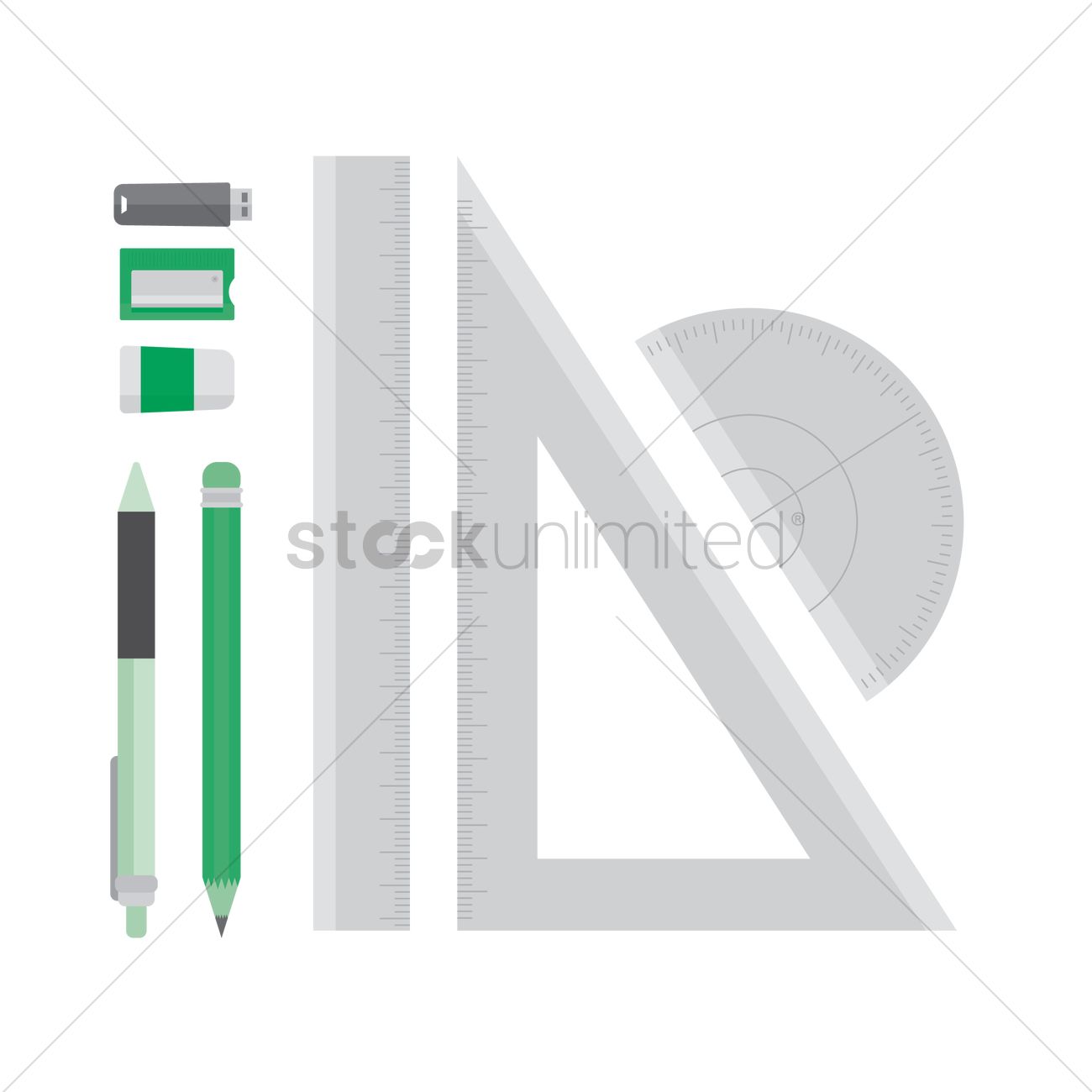 1300x1300 Free A Set Of Stationary Vector Image