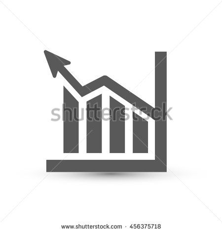 450x470 Statistics Icon Vector Isolated On White Background Graph Symbol